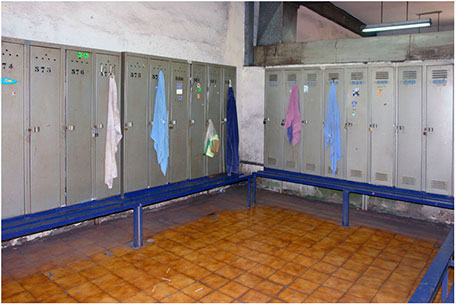 Fotografía de los vestuarios del Pozo Nicolasa