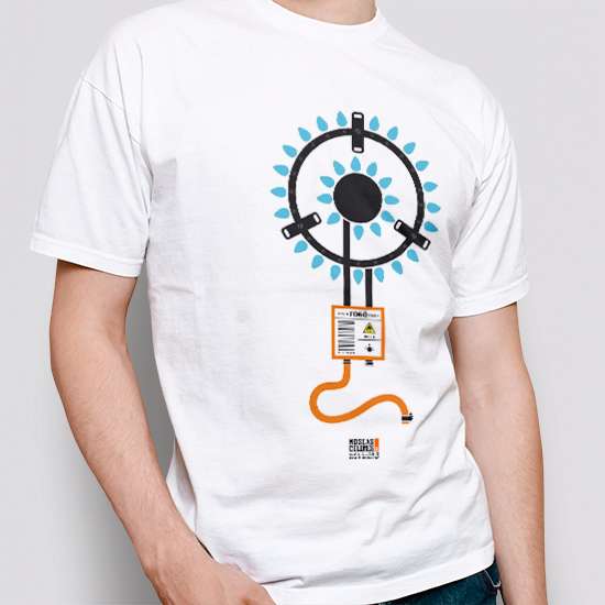 Camiseta original, color blanco, diseño Fogó