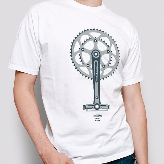 Gay Shirt | Design Pédale Gay Shirt, white color, design Pédale