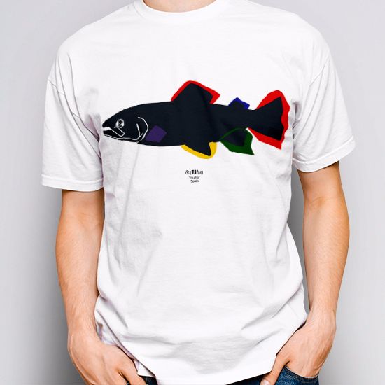 Gay Shirt, white color, design Trucha