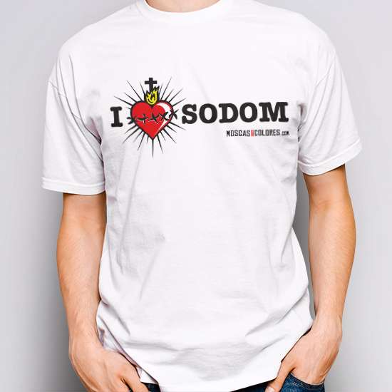 Pride Clothing | Design I Love Sodom Pride clothing, white color, design I Love Sodom