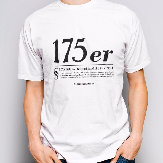 Pride clothing, white color, design Paragraph 175