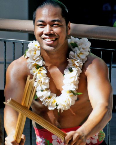 An attractive Hawaiian man illustrates our Hawaiian Gay Dictionary