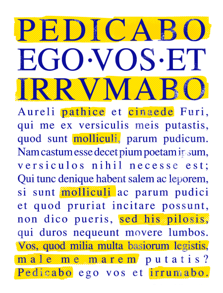 Our Pedicabo design illustrates the Funny Collection. Blue and yellow.