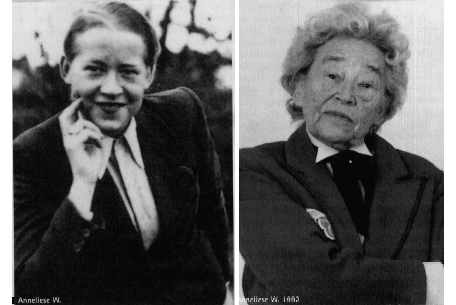 Kesser Vater. Anneliese W. or Johnny, young and elder. Anneliese W. better known as Johnny, one Vater Kesser, photographed young and elder.